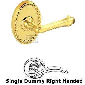 Single dummy claw foot right handed lever with oval rope rosette in pv