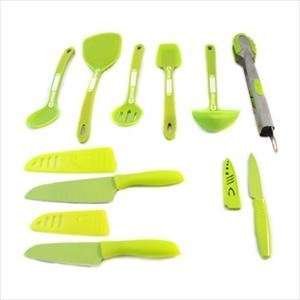 Silvermark 12 Pc Silicone Tool & Knife Set Green High Carbon Steel W 