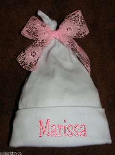 Personalized Infant Toddler Knotted Baby Hat Beanie  