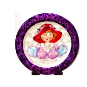  Diva in a Red Hat Charger Plate