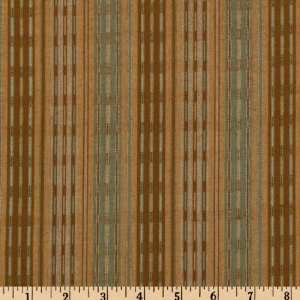  44 Wide Canyon Sweet Yarn Dyed Cotton Woven Stripe Brown 