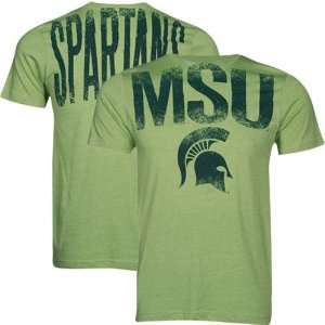  Michigan State Spartans Green Highway T shirt