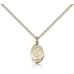 Gold Filled St. Saint Alexander Sauli Medal Pendant 1/2 x 1/4 Inches 