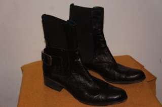 Sam Edelman Womens Karol Equestrian Black Leather Boot Boots Shoes 