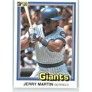  1981 Donruss #555B Jerry Martin P2 (traded to)   San Francisco 