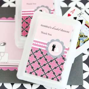  Wedding Shower Playing Cards with Personalized Labels 