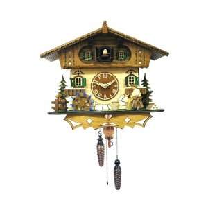  German Cuckoo Clock   Wood Chopper and Water Wheel: Home 