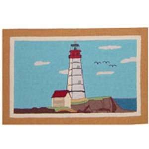 ZC Applique II Theme Lighthouse by the Bay extra small area rugs 2X3
