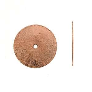 Copper   Spacers   Brushed Style Coin   24mm Diameter, .8mm Thickness 