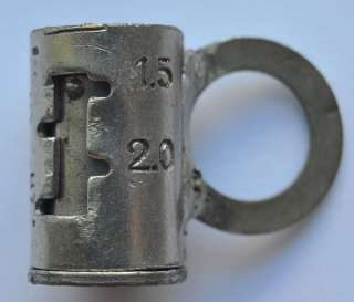 1950s USSR Soviet Russia Gun Powder Measure Brass Cup  