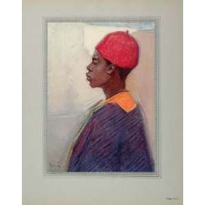  1919 Alfred Palmer African Man Portrait Africa Print 