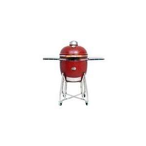  Saffire Grill Kamado Style Charcoal Grill and Smoker On 