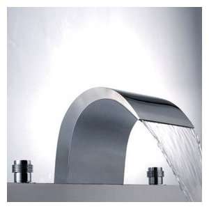  Contemporary Brass Waterfall Bathroom Sink Faucet 