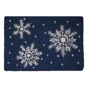  Snow Flake Wool Hooked Pillow