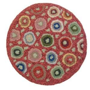  Red Multi Chair Pad 15 Round