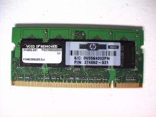 512MB OEM HP COMPAQ nc6230 DDR2 MEMORY RAM 374662 931  