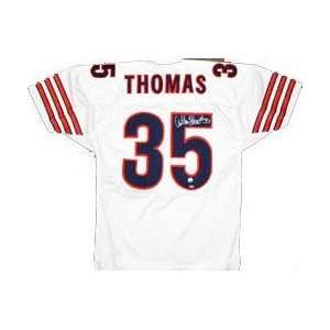  Anthony Thomas Autographed White Custom Jersey: Sports 