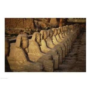 Avenue of the Sphinxes Karnak Temple Luxor Egypt 24.00 x 18.00 Poster 