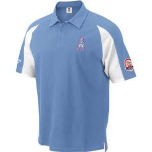  Houston Oilers Light Blue AFL Stealth Polo Sports 
