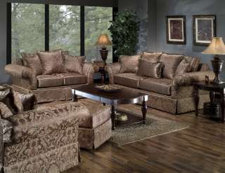 Rose Hill Furniture 2840 2 Piece Sofa and Loveseat Living Room Set 