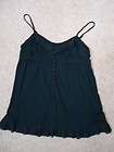 JUICY COUTURE Linen Summer Strappy Babydoll Tank Top M  