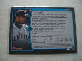 Bowman 2001 Draft Rookie RC Ichiro BDP84 84  