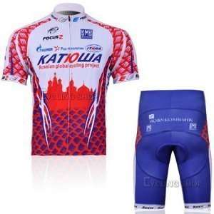  2011 Russian Katyusha Cycling Jersey Set(available Size M 