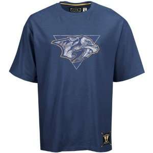   Predators Navy Blue Vintage NHL Hockey T shirt