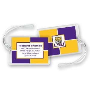    Louisiana State (Lsu) Color Block Luggage Tags: Everything Else