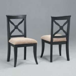  Masterpiece Antique Black Game Chairs (2 Pack)