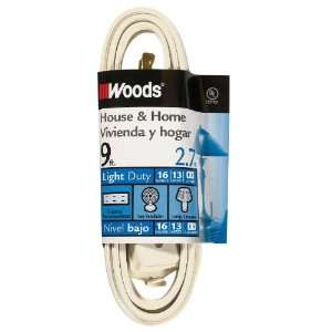  Woods 0601W 9 Foot Cube Extension Cord with Power Tap 