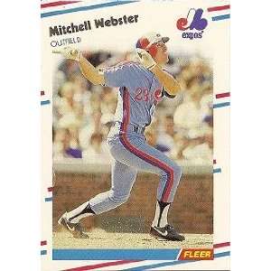  1988 Fleer #199 Mitch Webster