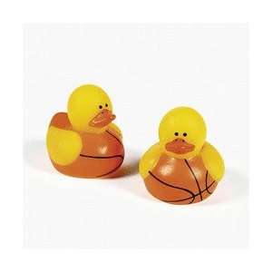  Mini Basketball Rubber Duck (6 dozen)   Bulk: Toys & Games