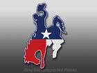 cowboy shaped texas flag sticker horse stickers rodeo 