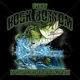 Hit Rock Bottom Best Day Bass Fishing T Shirt  S  6x  