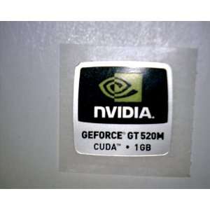  NVIDIA GEFORCE GT 520M CUDA 1GB Logo Stickers Badge for 
