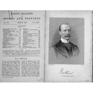   Antique Portrait 1896 Earl Bathurst Sportsman BailyS