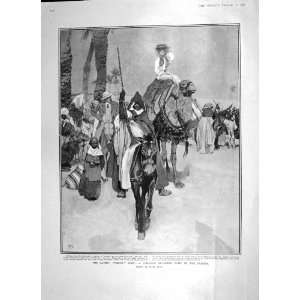  1906 CAMELS CARAVAN CAMP SAHARA DESERT CHURCH PIERRE DU 