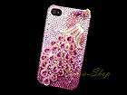 Bling Crystal 3D Pink Phoenix Deluxe iPhone 4 Case using Swarovski 