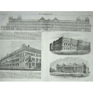  1857 DESIGN FOREIGN WAR OFFICE ARCHITECTURE BELLAMY