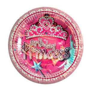   Birthday Princess Design 7 Paper Plates Case Pack 72: Home & Kitchen