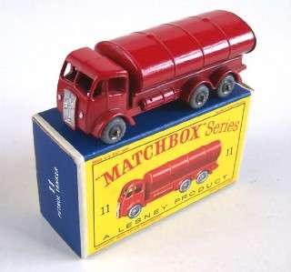 MATCHBOX LESNEY 11 PETROL TANKER, RARE BOX, 1960, MIB!  