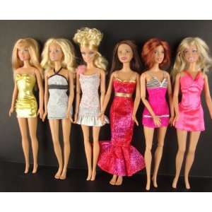   Designer Outfits Made to Fit the Barbie Doll with 6 Peices of Clothing