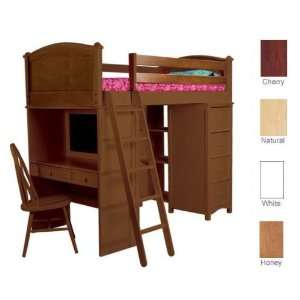   Furniture Cooley SSS Twin Loft Bed   4 Finish Options