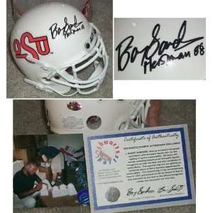  Barry Sanders Signed Oklahoma State Schutt Authentic 