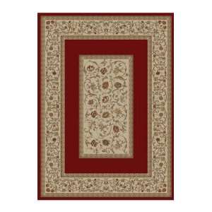  Concord Global Rugs Ankara Collection Floral Border Red 