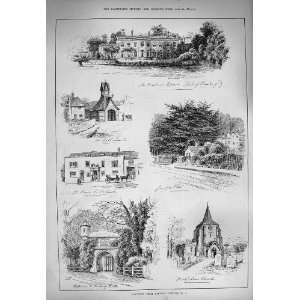  1884 Mickleham Church Norbury Park Epsom Earl Rosebery