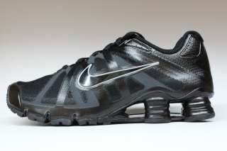 Nike Shox Roadster + Jet Black Silver Authentic Mens Running Training 