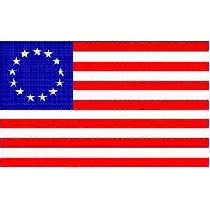  Betsy Ross Flag 3 x 5 NEW 3x5 AMERICAN 13 STARS USA: Patio 