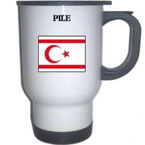    Northern Cyprus   PILE White Stainless Steel Mug 